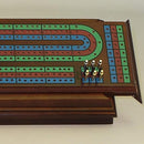 Royal cribble game with compartment - Made of walnut wood - 3 lanes