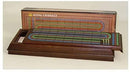 Royal cribble game with compartment - Made of walnut wood - 3 lanes