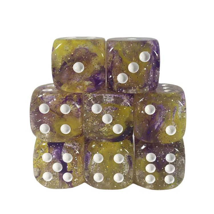 Role 4 initiative - Set of 15 polyhedral dice - Paladin's Oath spread with symbol