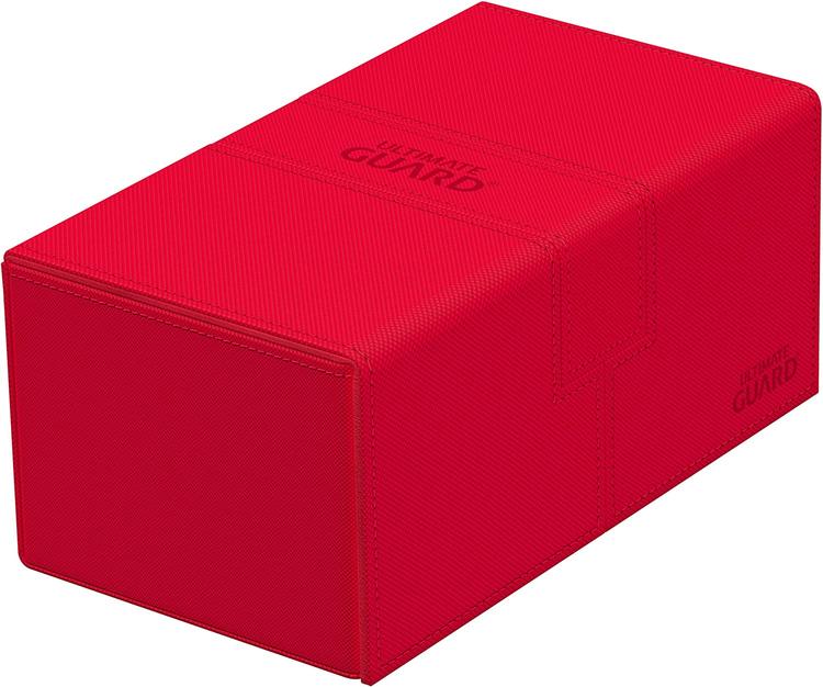 Ultimate Guard - 200+ Card Deck Box - Twin Flip'n'tray Xenoskin - Red