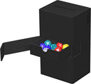Ultimate Guard - 200+ Card Deck Box - Twin Flip'n'tray Xenoskin - Single Color Black