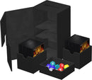 Ultimate Guard - 200+ Card Deck Box - Twin Flip'n'tray Xenoskin - Single Color Black