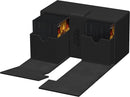 Ultimate Guard - 200+ Card Deck Box - Twin Flip'n'tray Xenoskin - Single Color Black