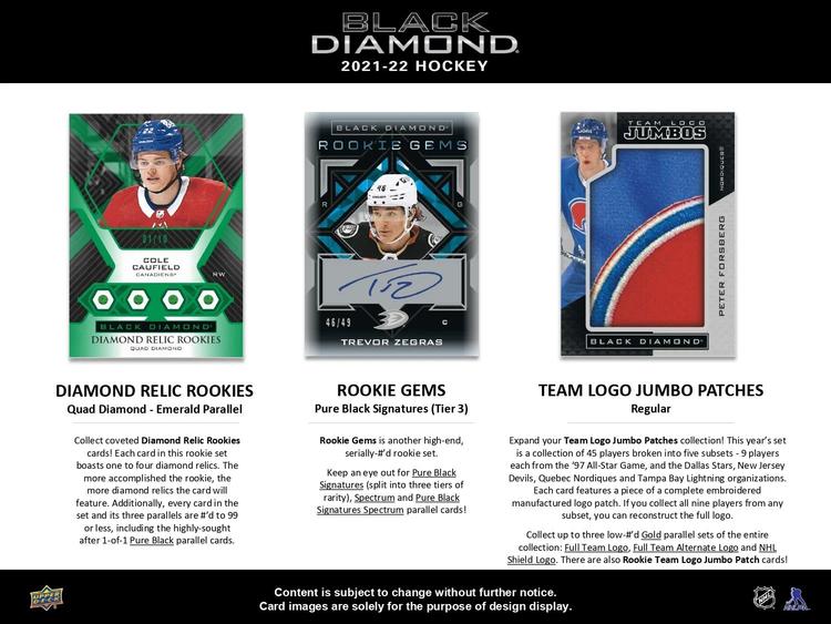 Upper Deck - Hobby Booster Box - Black Diamond 2021-22 Hockey