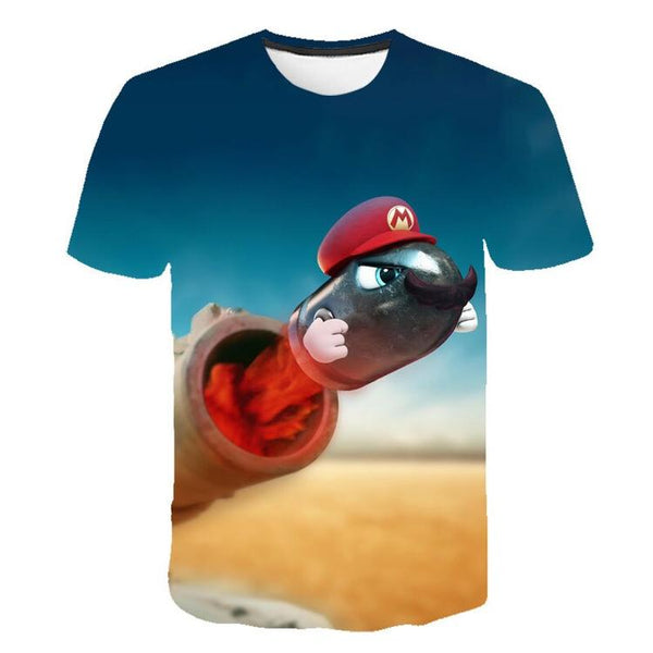 Super Mario Bros t-shirt. - Bullet Mario (Children size / 13-14 years old)