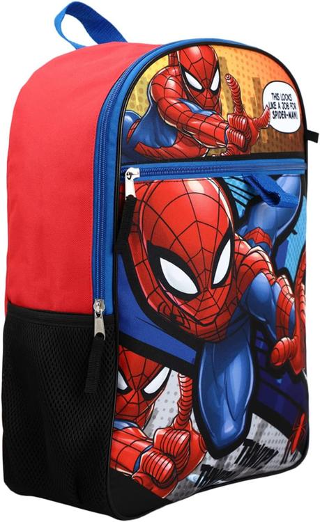 Bioworld - Spider-man 6-Piece Backpack Set (Teen Size)