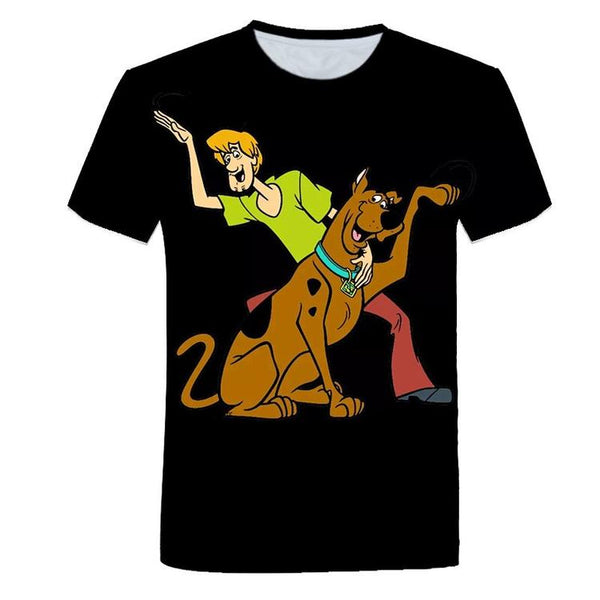Black Scooby-Doo and Sammy T-shirt (Children's size / 7-8 years old)