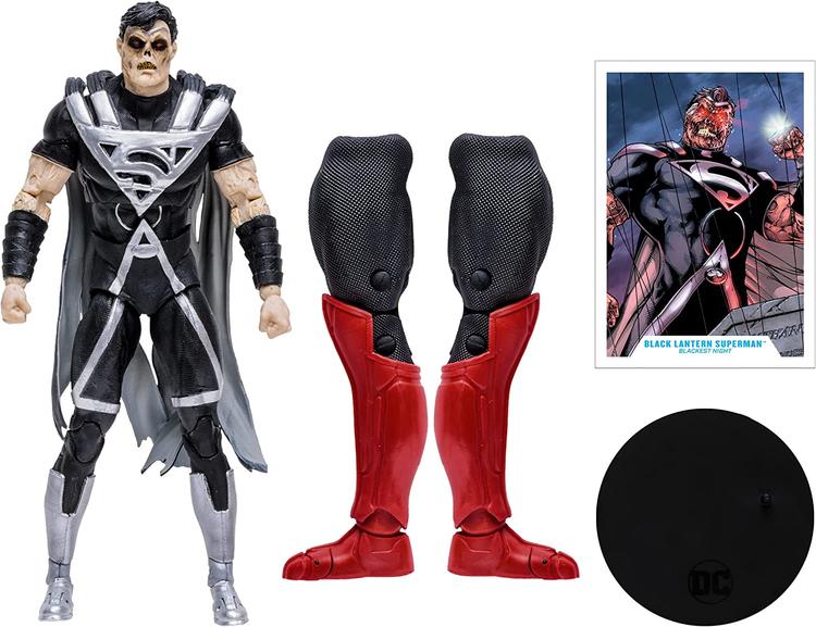 McFarlane - Figurine action de 17.8cm  -  DC Multiverse  -  Blackest Night  -  Black Lantern Superman