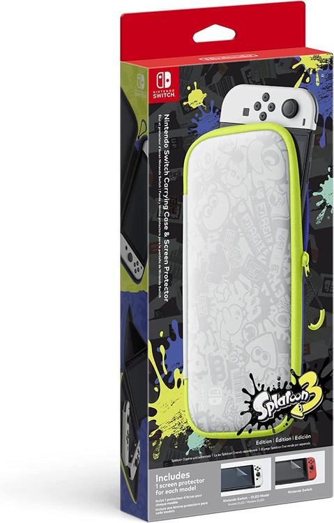 Nintendo - Nintendo Switch Carrying Case + Screen Protector - Splatoon 3