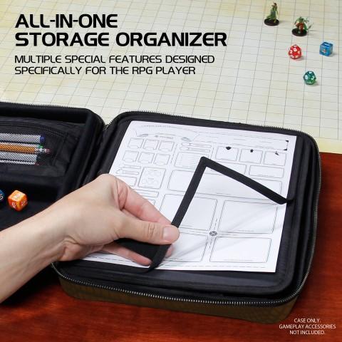 Enhance - Role Playing Game (RPG) Organizer Case - Brown Dragon Collector's Edition