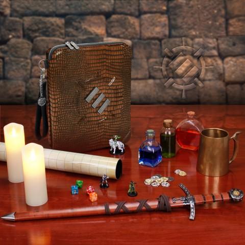 Enhance - Role Playing Game (RPG) Organizer Case - Brown Dragon Collector's Edition