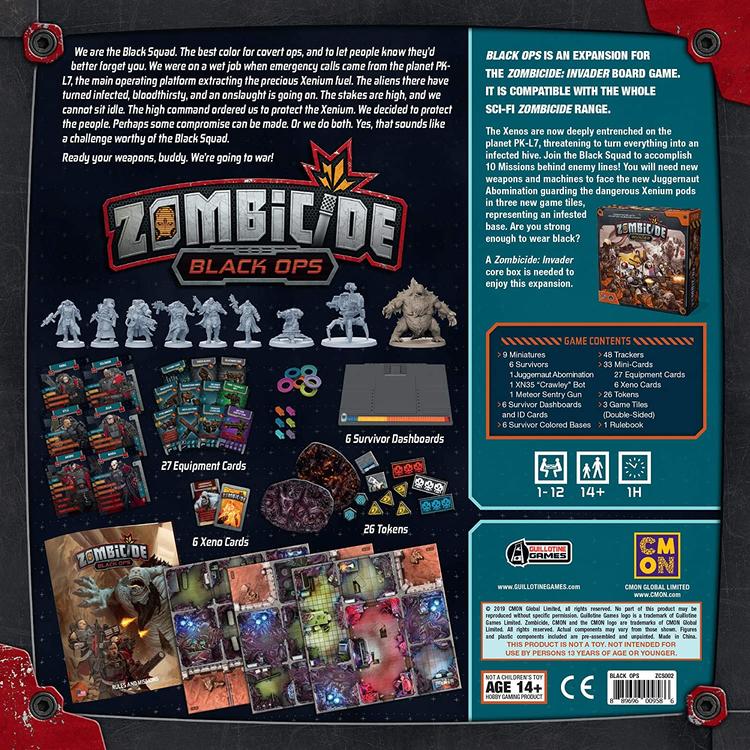 ZOMBICIDE INVADER  -  BLACK OPS EXPANSION  ( VA )