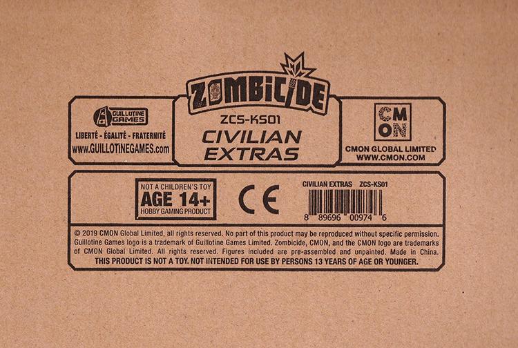 ZOMBICIDE INVADER  -  CIVILIAN EXTRAS  ( KICKSTARTER )
