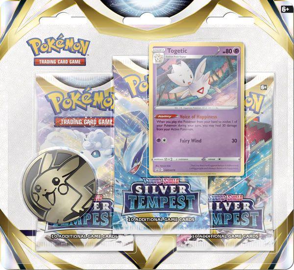 Pokémon - 3 Packs Blister - Sword & Shield - Silver Tempest - Togetic
