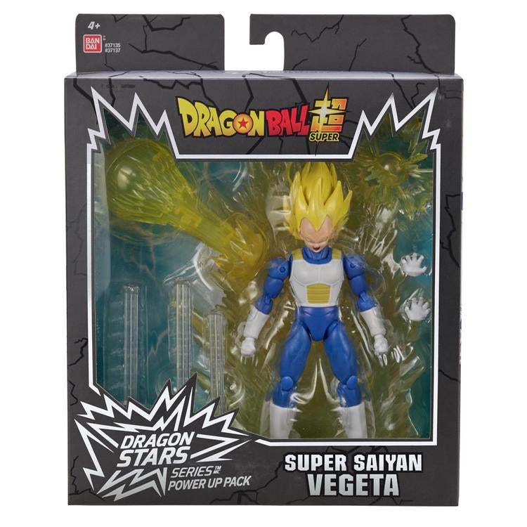 Bandai - Figurine d'action de 15 cm - Série Dragon Stars power up pack  -  DragonBall Super  -  Super Saiyan Vegeta