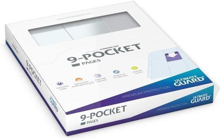 Ultimate Guard - 100 pages premium à 9 pochettes standards pour cartable