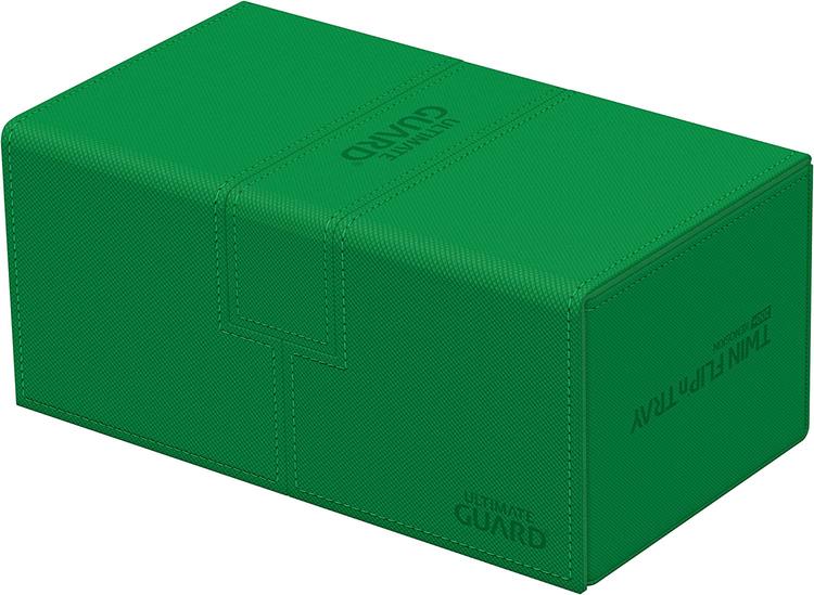 Ultimate Guard - 200+ Card Deck Box - Twin Flip'n'tray Xenoskin - Monocolor Green