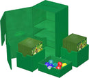 Ultimate Guard - boîte de deck de 200+ cartes  -  Twin Flip'n'tray Xenoskin  -  Monocouleur Vert
