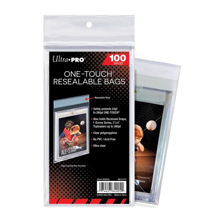 Ultra Pro - 100 resealable protective bags for magnetic One-Touch from 23 to 260 points