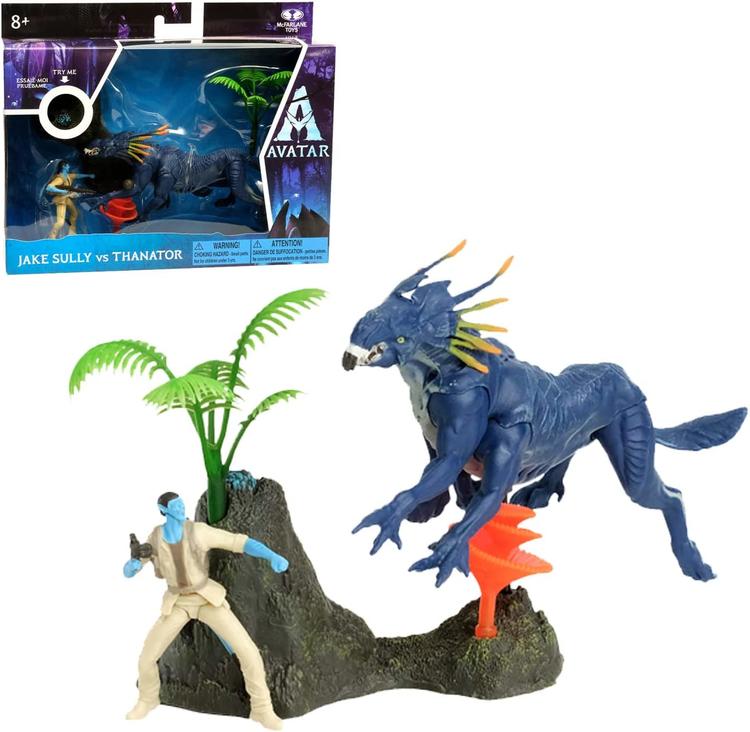 McFarlane - Figurine action de 6.3cm  -  Disney Avatar  -  Jake Sully vs Thanator