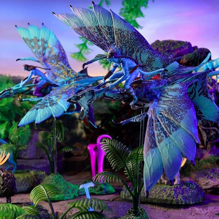 McFarlane - Figurine action de 6.3cm et 20cm  -  Disney Avatar  -  Jake Sully & Banshee