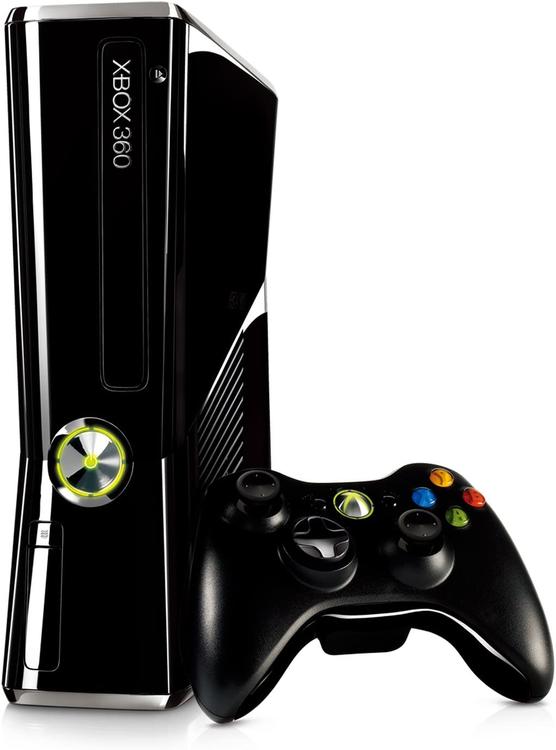 Microsoft Xbox 360 Model 2 (SLIM) - Black / Chrome - 250GB (used)