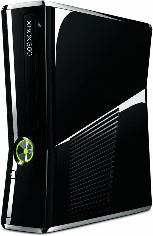 Microsoft Xbox 360 Model 2 (SLIM) - Black / Chrome - 250GB ( Box not included ) (used)