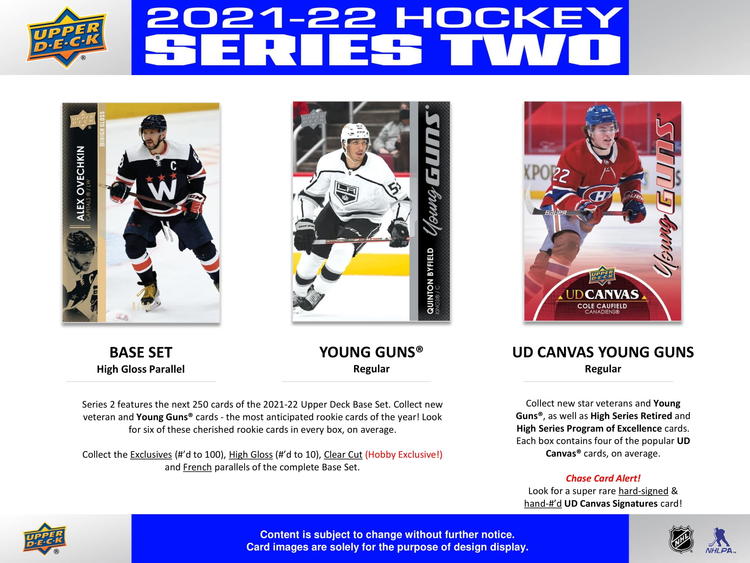 Upper Deck - Booster Hobby - 2021-22 Hockey Series two