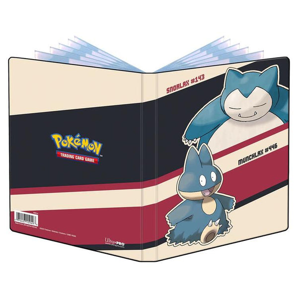 Ultra Pro - Portfolio 4 pochettes - 80 emplacements pour cartes standard + 4 emplacements pour grandes cartes  -  Pokémon  -  Snorlax & Munchlax
