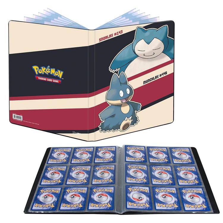 Ultra Pro - Portfolio 9 pochettes - 90 emplacements  -  Pokémon  -  Snorlax & Munchlax