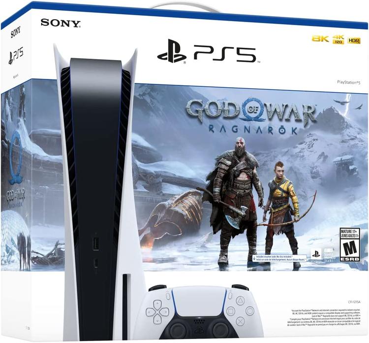 Sony PlayStation 5 édition God of War Ragnarök avec lecteur Blu-ray