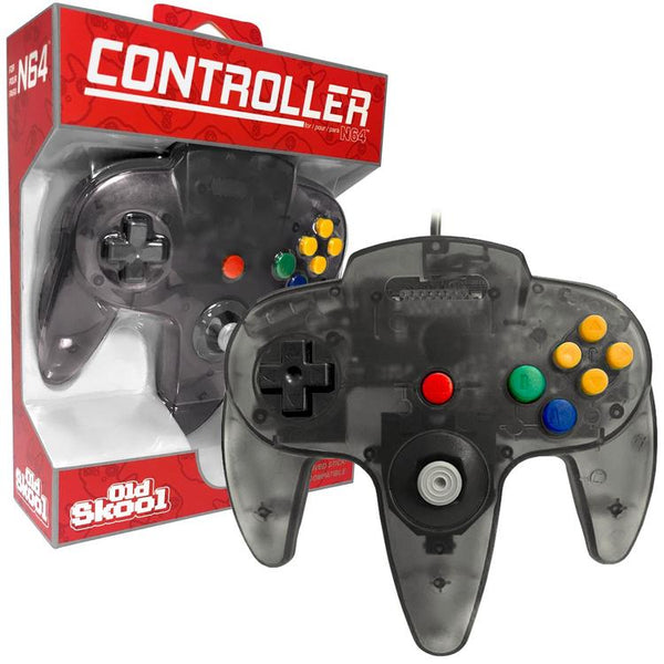 Old Skool - Wired Controller for Nintendo 64 - Smoke Black