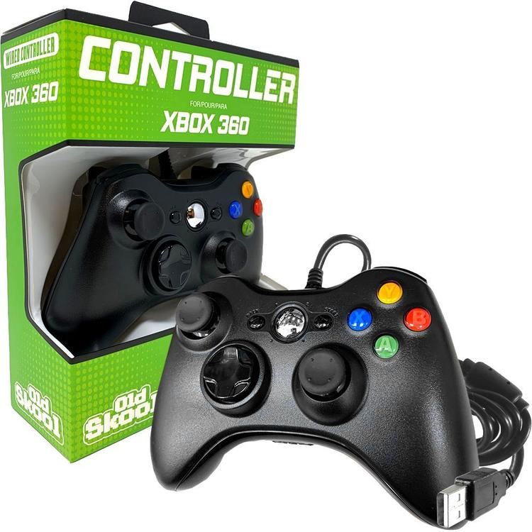 Old Skool - Manette avec fil pour Xbox 360  -  noire