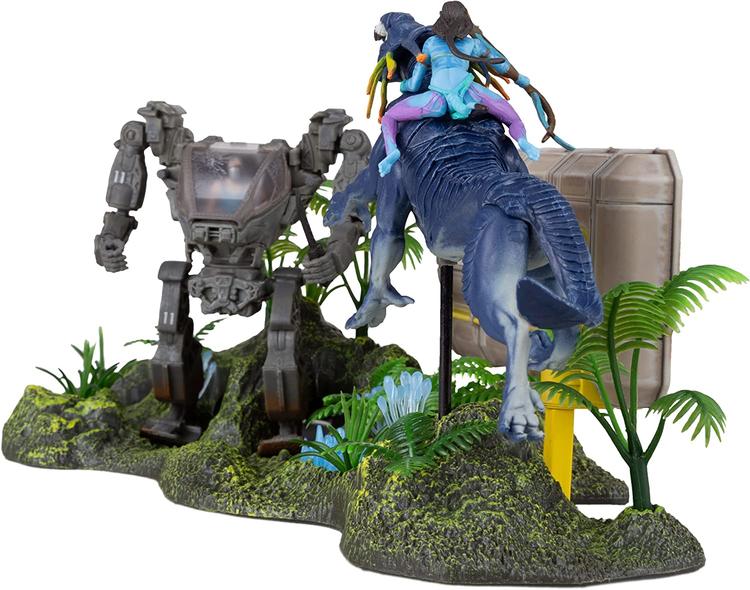 McFarlane - Figurine action de 6.3cm dans le monde de Pandora  -  Disney Avatar  -  Shack site battle