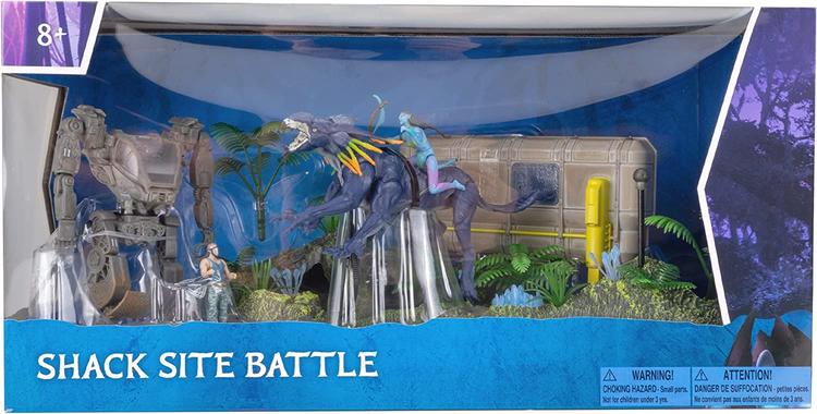 McFarlane - Figurine action de 6.3cm dans le monde de Pandora  -  Disney Avatar  -  Shack site battle