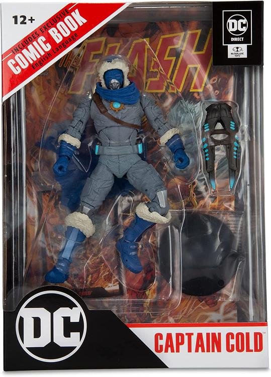 McFarlane - DC Direct - Figurine DC de 17.8cm  -  DC The Flash Comic inclus  -  Captain Cold