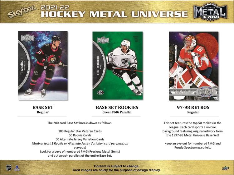 Upper Deck - Booster Hobby - 2021-22 Metal Univers Skybox Hockey