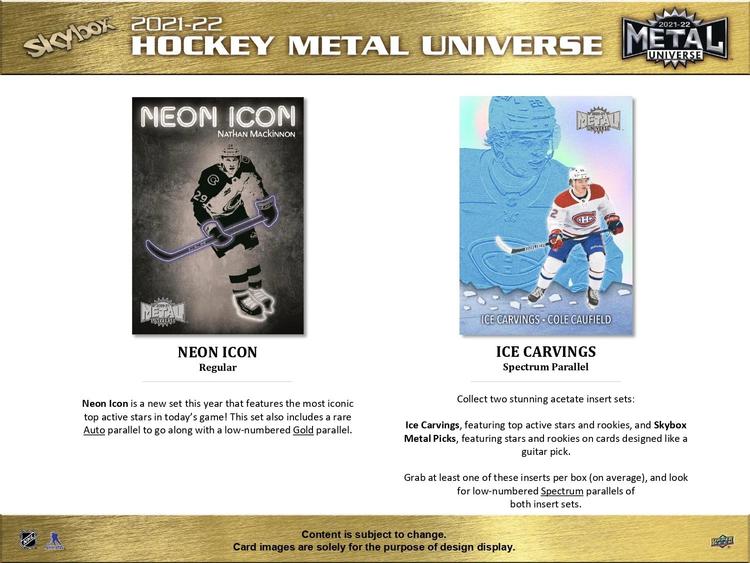 Upper Deck - Booster Hobby - 2021-22 Metal Univers Skybox Hockey