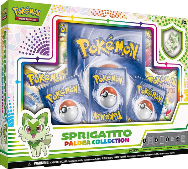 Pokémon - Boîte de Paldea collection avec épinglette  -  Sprigatito