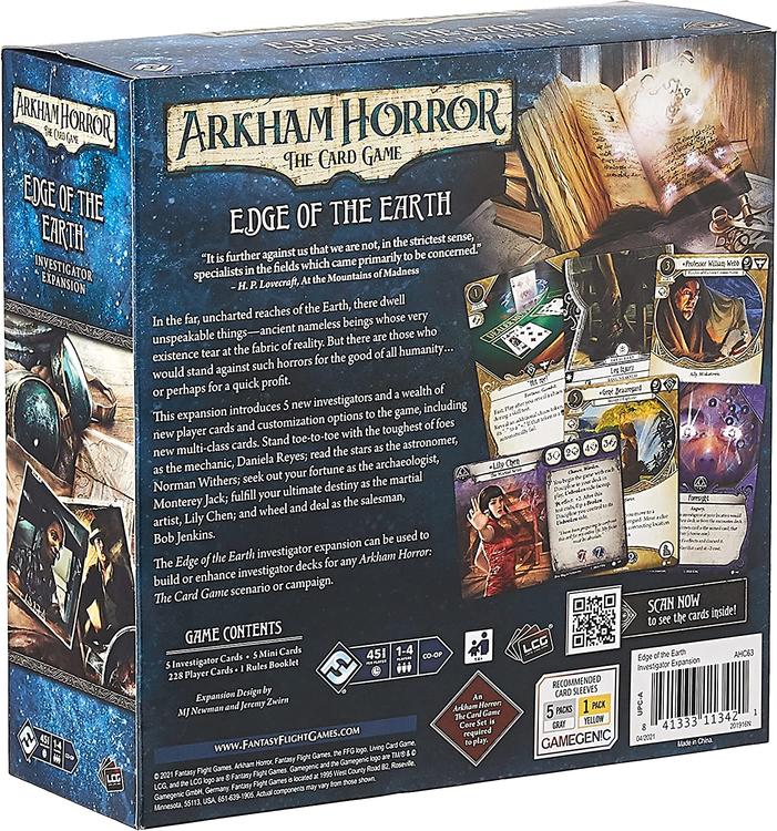 ARKHAM HORROR - THE CARD GAME - EDGE OF THE EARTH INVESTIGATOR EXPANSION ( VA )