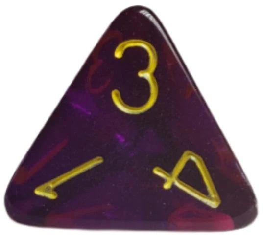 Role 4 initiative - 15 Polyhedral Dice Set - Translucent Dk Purple