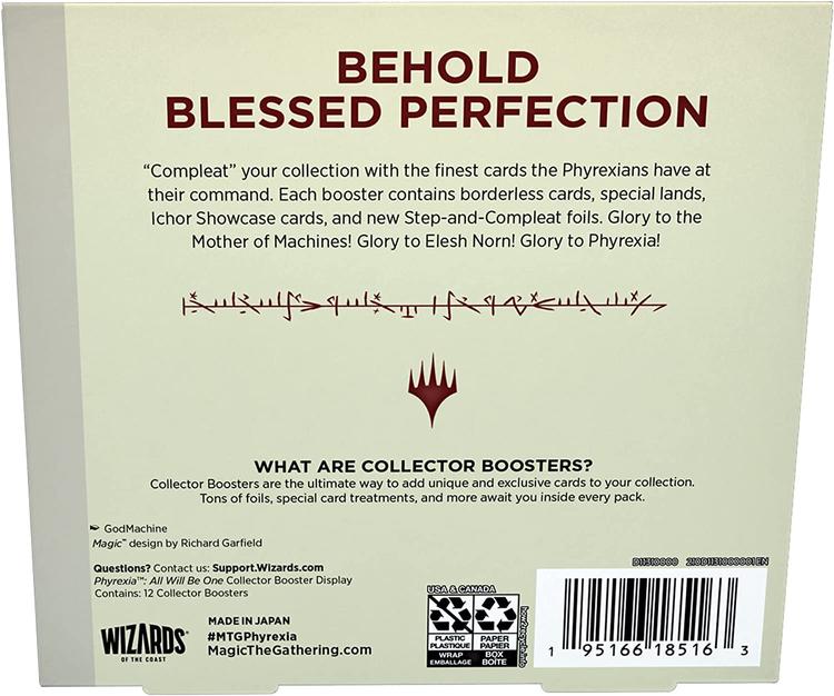 Magic The Gathering - Collector Boosters  -  Phyrexia all will be one