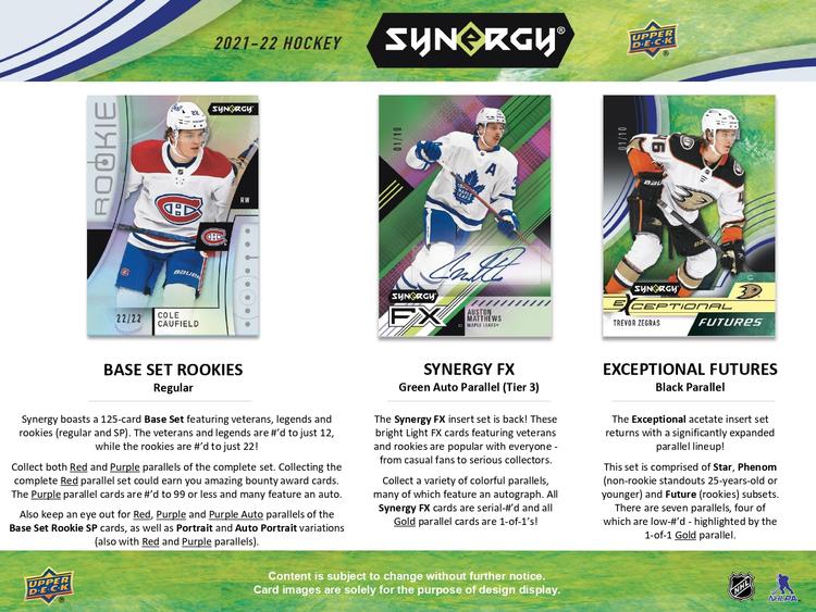 Upper Deck - Booster Hobby - 2021-22 Synergy Hockey