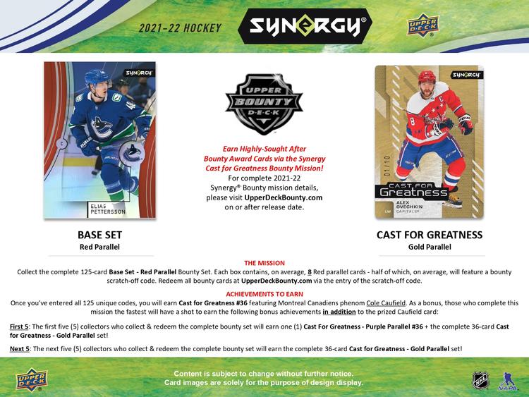 Upper Deck - Booster Hobby - 2021-22 Synergy Hockey