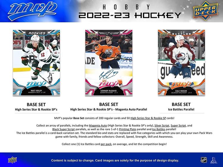 Upper Deck - Booster Hobby - MVP 2022-23 Hockey