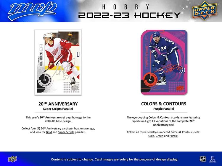 Upper Deck - Booster Hobby - MVP 2022-23 Hockey