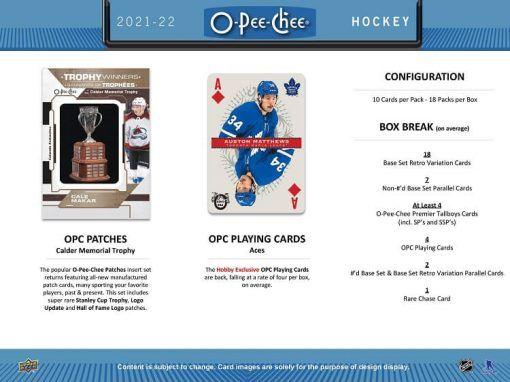 Upper Deck - Booster Hobby - 2021-22 O-Pee-Chee Hockey