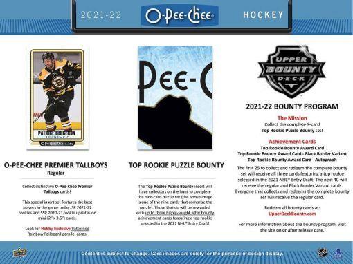 Upper Deck - Booster Hobby - 2021-22 O-Pee-Chee Hockey