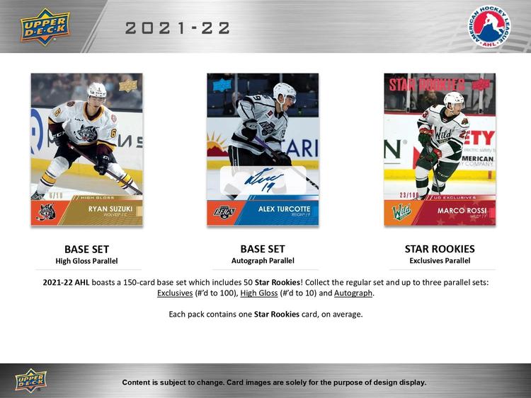 Upper Deck - Booster Hobby - 2021-22 AHL American Hockey League