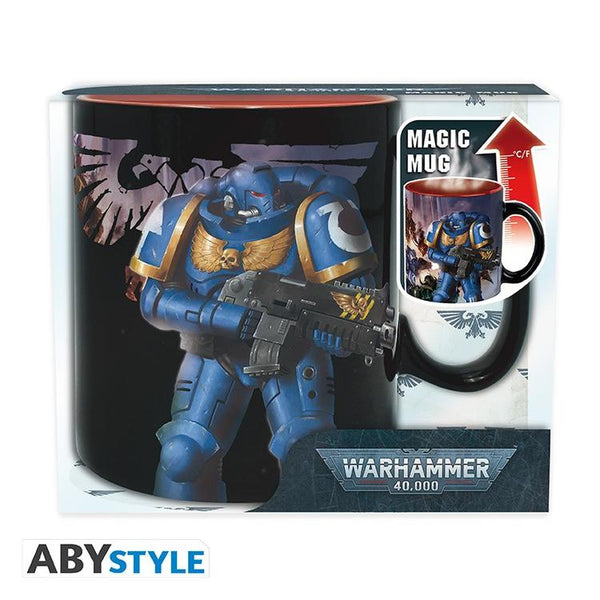ABYstyle - Grande tasse thermo-réactive de 460 ml  -  Warhammer 40.000  -  Loyalistes vs Traitres